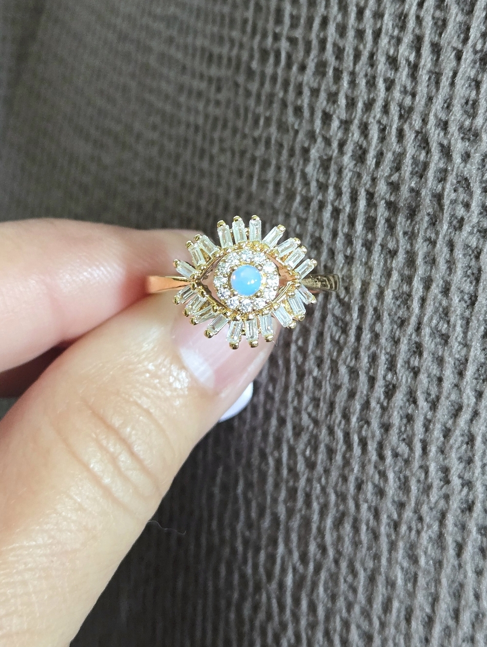 Rachel Zoe Evil Eye🧿 with Eyelashes Ring💍 - Picture 11 of 16